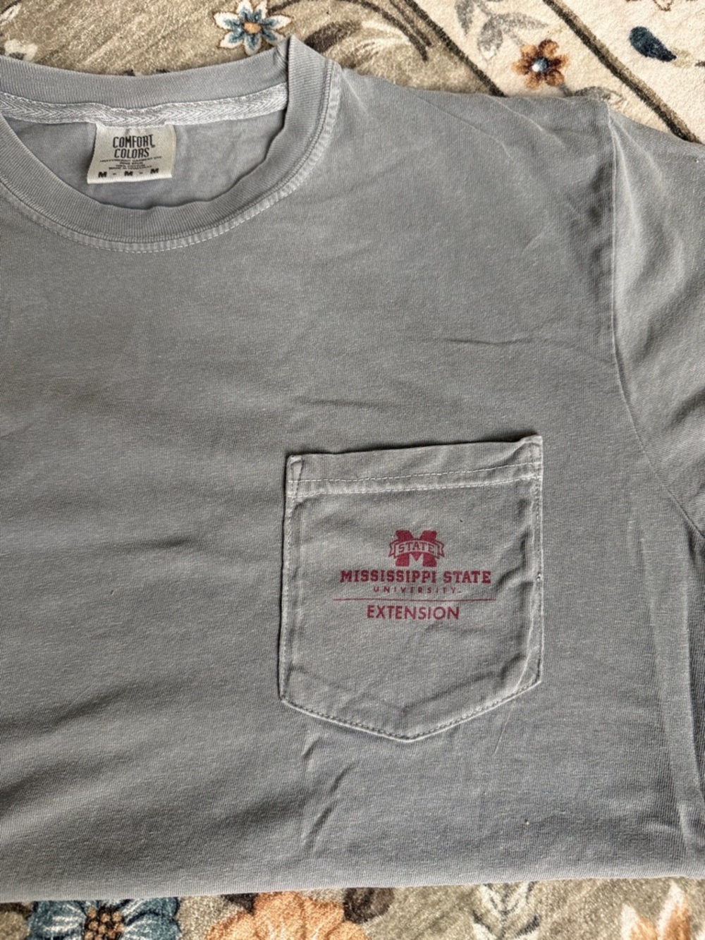 Comfort Colors Mississippi State University Extension Crewneck Tee - Light Gray